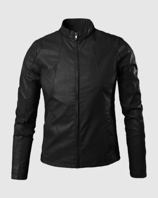 Black Viper Men's Leather Biker Jacket