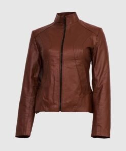 Tan Brown Leather Jacket
